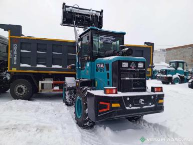 Фронтальные погрузчики - VOLNA V102 стандартный ковш, быстросъем, кондиционер, фен