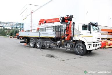 Специальные автомобили - КАМАЗ 65117-0104020-В5 Бортовой автомобильс КМУ Kanglim KS1256G-II