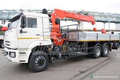 Специальные автомобили - КАМАЗ 65117-0104020-В5 Бортовой автомобильс КМУ Kanglim KS1256G-II