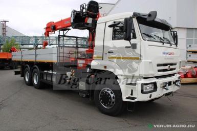 Специальные автомобили - КАМАЗ 65117-0104020-В5 Бортовой автомобильс КМУ Kanglim KS1256G-II