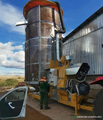 Зерносушильное оборудование - MECMAR D-24/175 Т2 мобильная зерносушилка с системой аспирации