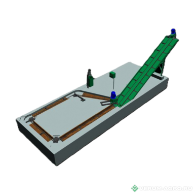 Навозоудаление - РЕММАШ Транспортер скребковый навозоуборочный ТСН-3Б