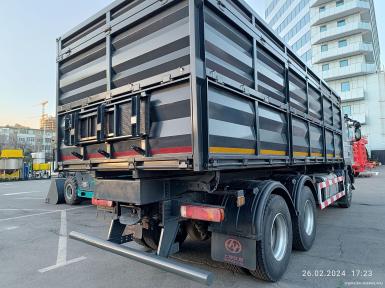 Специальные автомобили - HONGYAN ЗЕРНОВОЗ  Sаic-IVЕCO САМОСВАЛ 64 куба Автопоезд ,2-х сторонняя выгрузка ( 30+34 куба)