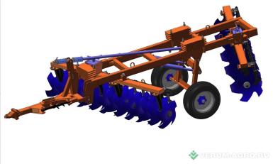 Бороны - БЕЛАГРОМАШ Борона дисковая тяжелая БДТ-2.8С