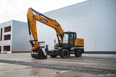 Экскаваторы - SANY SY215W Габаритный колесный экскаватор (c аутригерами)