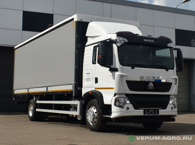 Грузовой автотранспорт - HOWO T5G Бортовой с тентом  ШТОРА