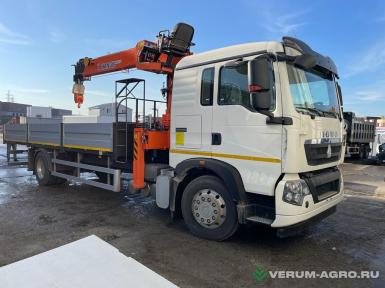 Грузовой автотранспорт - SITRAK HOWO T5G Бортовой автомобиль с КМУ HANGIL756