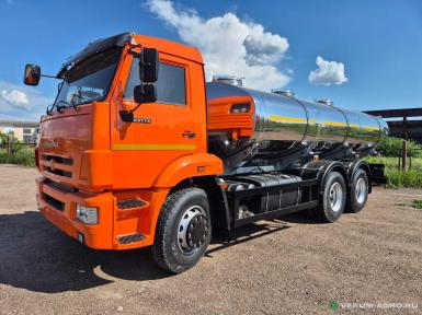 Автоцистерны - КАМАЗ 65115, молоковоз 6х4, АЦПТ-13, 3 отсека 