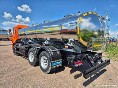 Автоцистерны - КАМАЗ 65115, молоковоз 6х4, АЦПТ-13, 3 отсека 