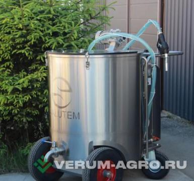 Прочее - САЛЮТЕМ Такси молочное с электроприводом 250л, 4 колеса  Пастеризация, пистолет,
дозация, таймер, запуск