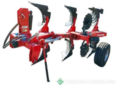 Плуги и глубокорыхлители - ALPLER Оборотный плуг 3-х корп. с перьевыми отвалами, Tor 3, навесной плуг, болтовая защита