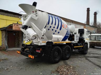 Специальные автомобили - КАМАЗ Автобетоносмеситель ТЗА 5814T6, 6х6, 6 куб.м.