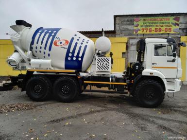 Специальные автомобили - КАМАЗ Автобетоносмеситель ТЗА 5814T6, 6х6, 6 куб.м.