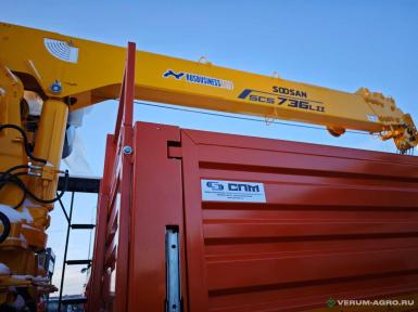 Грузовой автотранспорт - КАМАЗ 43118 борт с манипулятором SOOSAN SCS736LII - КМУ 