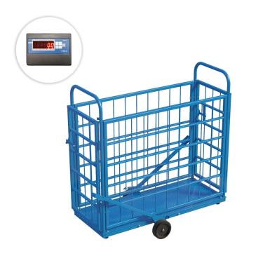 Животноводческие весы - ЭЛЬТОН (СК) Весы животноводческие ЭЛЬТОН(Ск) - 600 кг (1500 х 800 мм), А-12Е/Титан12, с откидными колесами