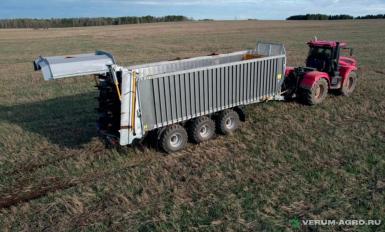 Прицепы для с/х техники - ЧКЗ-АГРО ПТВ-391 полуприцеп с передвижной стеной