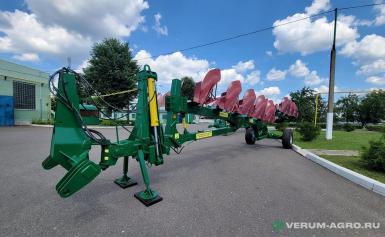 Плуги и глубокорыхлители - МРЗ Плуг полунавесной оборотный ППО 8-40-01, (7+1) со сплошным винтовым отвалом