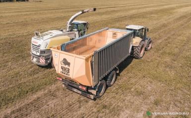 Прицепы для с/х техники - ЧКЗ-АГРО Полуприцеп с передвижной стеной ПТВ-271