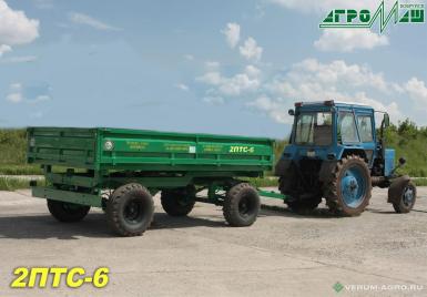 Полуприцепы - БОБРУЙСКАГРОМАШ Прицеп тракторный 2ПТС-6,5 