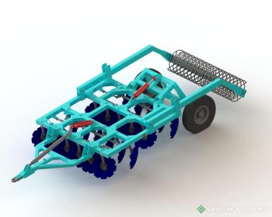 Бороны - ДОРМАШ БДМ 2,4х4П(Сура2,4х4П)прицеп. спиральный шл.-каток 