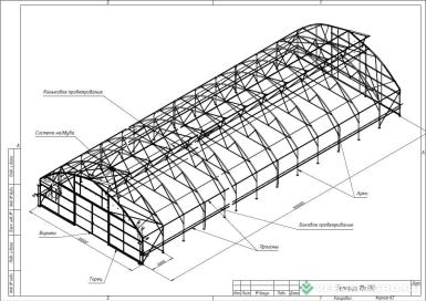 Теплицы - ИП МОСКВИТИН П.С. Теплица ПЛ 10м х 100м 