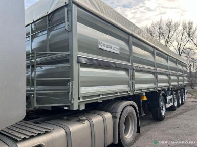 Полуприцепы - КС ДОН 851951 ЗЕРНОВОЗ ЧЕТЫРЕХОСНЫЙ БОРТОВОЙ оси SAF