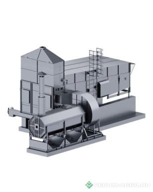 Зерносушильное оборудование - RIR К-19 ТО Конвейерная зерносушилка газ