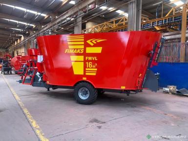 Кормораздатчики-смесители - FIMAKS Прицепной кормосмеситель  FMV16L 16м3, 2 шнека