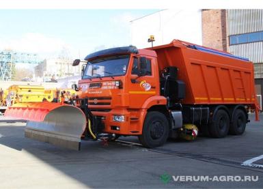 Коммунальные машины - СДК  ЭД-405В1 на базе самосвала КамАЗ-6520 