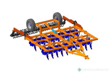 Бороны - БЕЛАГРОМАШ БДМ-4х4/0,9 Борона дисковая прицепная модульная