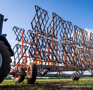 Бороны - АЛЗАМ БЗП-22-01 Борона зубовая двухрядная 22 метра