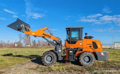 Фронтальные погрузчики - MASTER Колесный фронтальный погрузчик Master WHL18 с зерновым ковшом 1,5м3 стрела 3,9м, г/п 1,8т