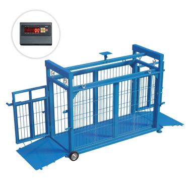 Животноводческие весы - ЭЛЬТОН (СК) Весы животноводческие ЭЛЬТОН(Ск) - 300 кг (1500 х 600) с подвесной клеткой, А-12Е/Титан12
