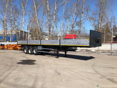 Полуприцепы - ТОНАР Полуприцеп бортовой -9888 с кониками 9888