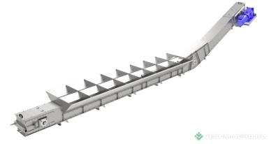 Транспортировка зерна - ВЭММ Конвейер скребковый  КС(Н)-50 под завальную яму