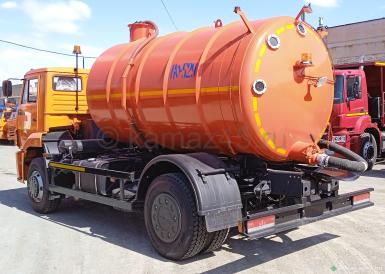 Специальные автомобили - КАМАЗ 53605-4950-56, 4х2, Вакуумная (ассенизационная) машина КО-529-14, Вместимость цистерны, м3: 11