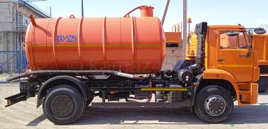 Специальные автомобили - КАМАЗ 53605-4950-56, 4х2, Вакуумная (ассенизационная) машина КО-529-14, Вместимость цистерны, м3: 11