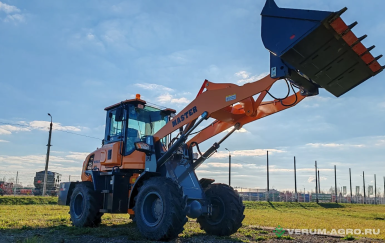 Фронтальные погрузчики - MASTER Колесный фронтальный погрузчик Master WHL18 с зерновым ковшом 1,5м3 стрела 3,9м, г/п 1,8т