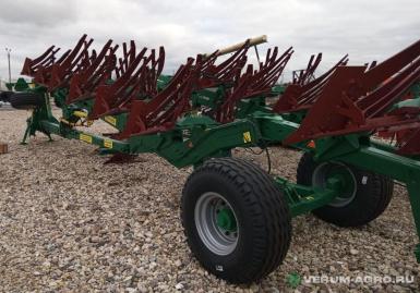 Плуги и глубокорыхлители - МРЗ ППРО 12-01, (10+1+1) с перьевым отвалом,  плуг прицепной оборотный