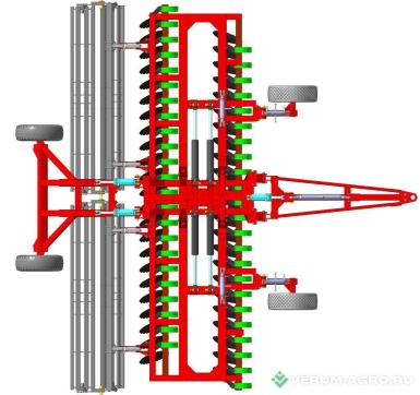 Бороны - АРТАЙУС ЛДС-6х2ПК, лущильник дисковый скоростной,  двойной каток