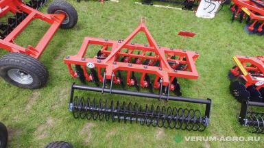 Бороны - БДТ-АГРО Борона дисковая БАН 1,8х2 двухрядная навесная с прикатывающим планчатым катком 