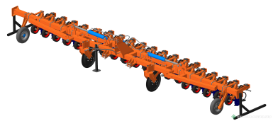 Культиваторы - БЕЛАГРОМАШ Культиватор междурядной обработки КМО-9 (13-секций) междурядье 700мм