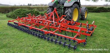 Культиваторы - QUIVOGNE Комбинированный агрегат для предпосевной обработки почвы Turbocombinator L 1200 c проволочным катком