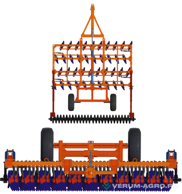 Бороны - БЕЛАГРОМАШ Борона дисковая модульная БДМ-2,4х4ПМ с катком КСК с необслуж корпусом