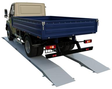 Автомобильные весы - ВАЛ Весы автомобильные ВАЛ-М 40-8,9 (до 40 тонн; платф. 8,9 х 0,8м х 2 шт), секционные (сборные)