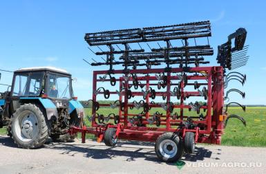 Культиваторы - ТЕХМАШ Культиватор КПМ-10 ( EURO) (лапа 220 мм, приставка пружинно-катковая) 