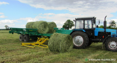 Прицепы для с/х техники - БОБРУЙСКАГРОМАШ ТП-10-1 Транспортировщик рулонов