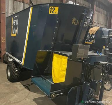 Кормораздатчики-смесители - NEWMIX VR12 вертикальный двухшнековый с весами и транспортером