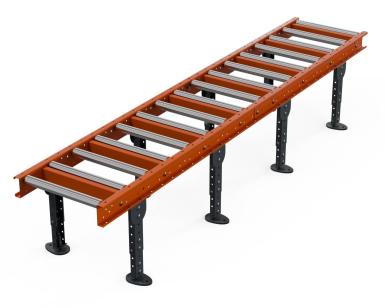 Прочее - VZVT Рольганг универсальный РТ2 (16 роликов), Д3100 х Ш500 х В(650...850), мм