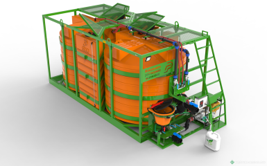 Растворные узлы - РЕГИОН Мобильная растворная установка «Кассета 6000х2 »МД